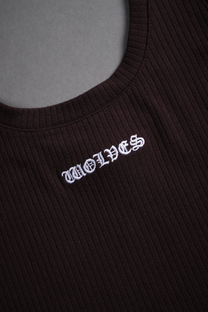 Chopper Classic Ribbed Tank in Black