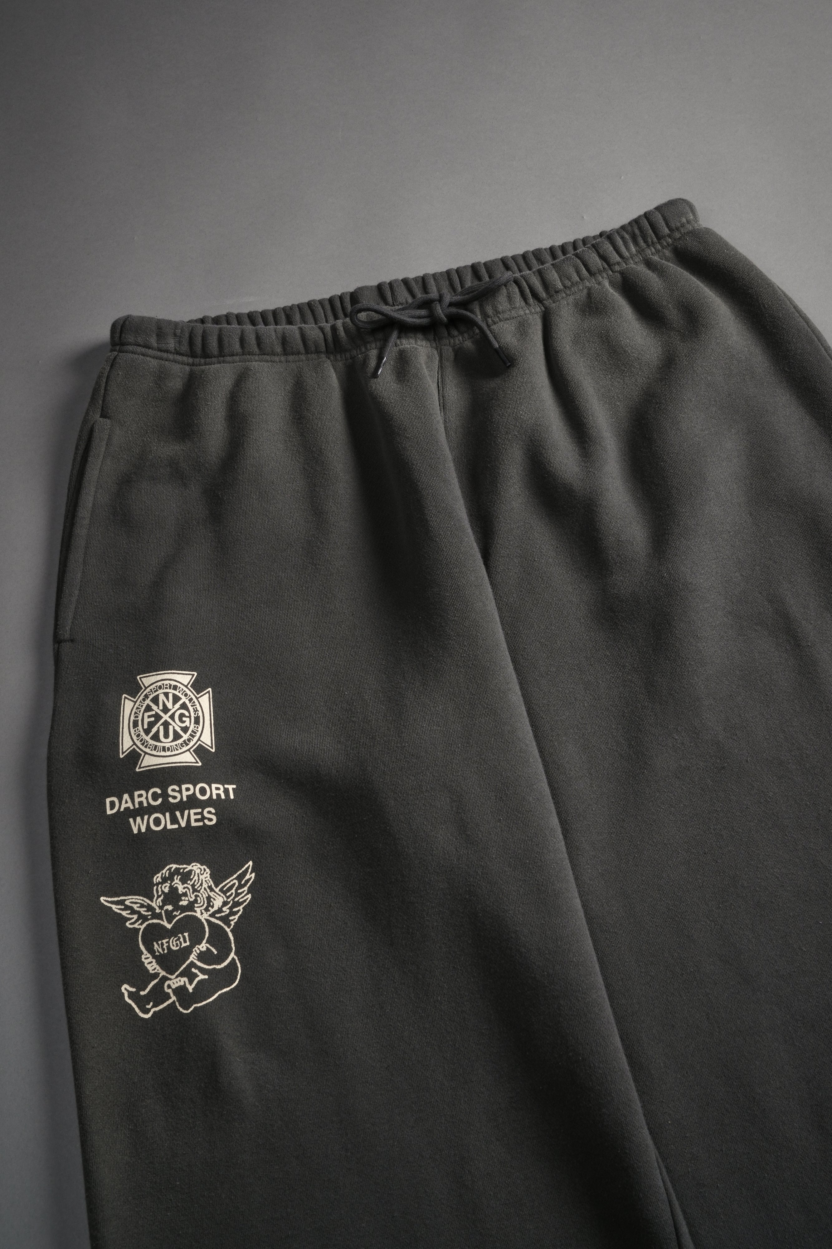 Heart Cherub Lightweight Lounger Sweat Pants in Wolf Gray Halo Wash