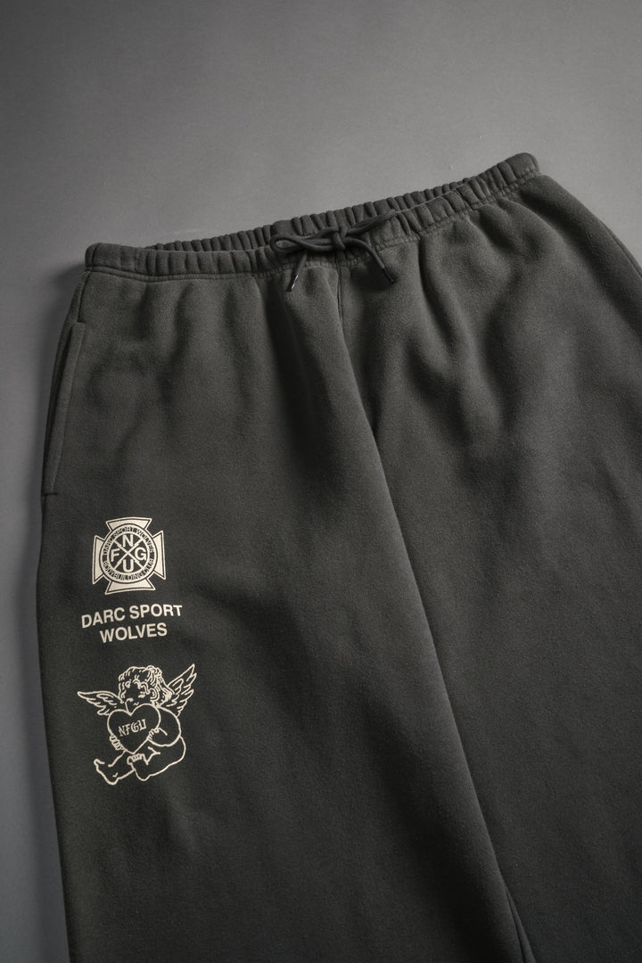 Heart Cherub Lightweight Lounger Sweat Pants in Wolf Gray Halo Wash