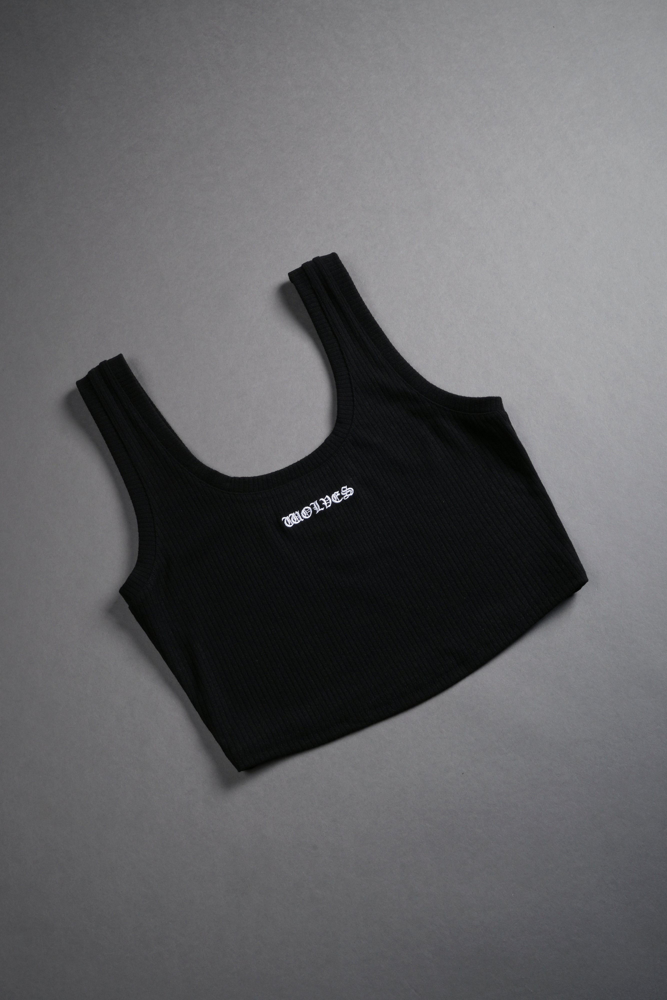 Chopper Classic Ribbed Tank in Black