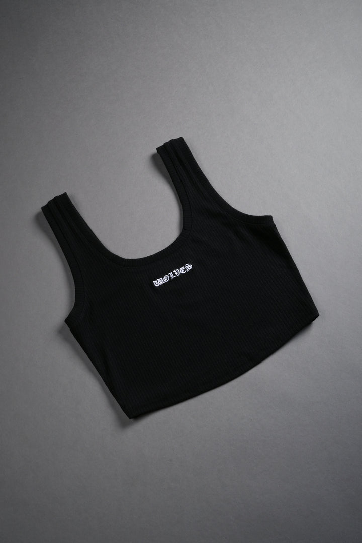 Chopper Classic Ribbed Tank in Black