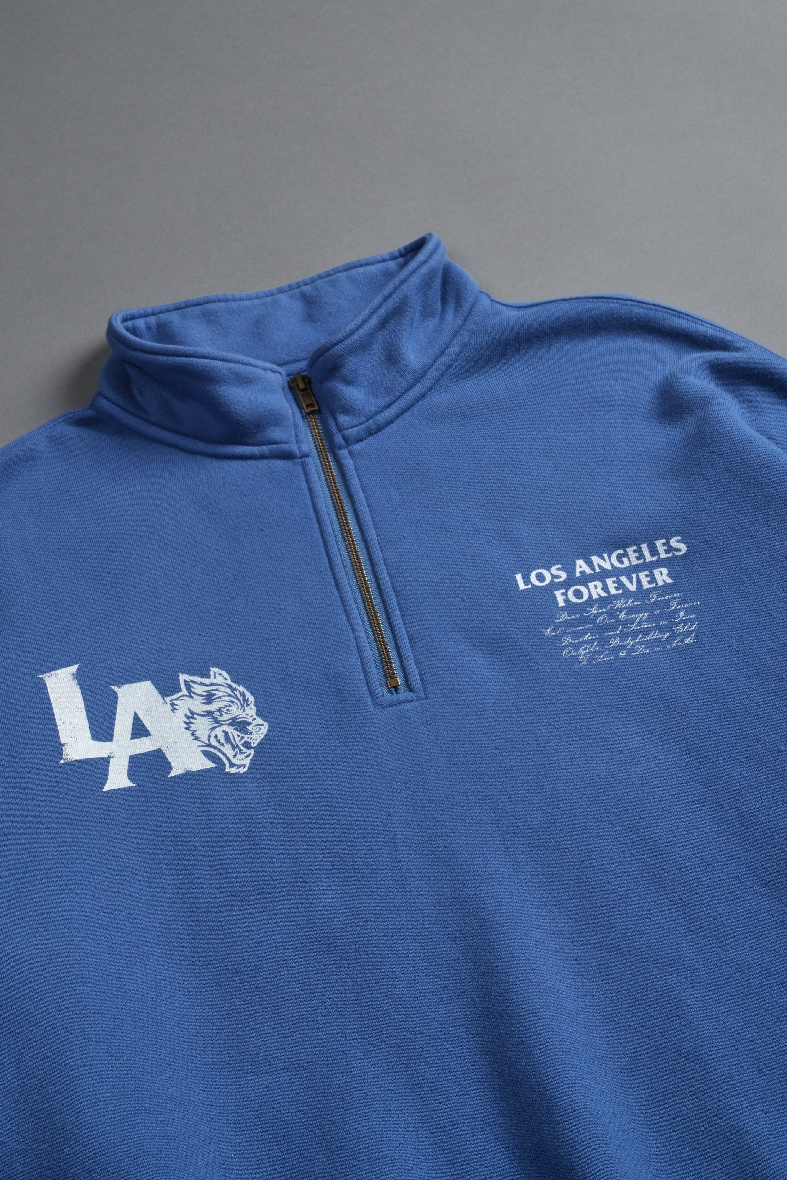 La Wolves V2 Duke 1/4 Zip Mock Neck in La Blue – DarcSport
