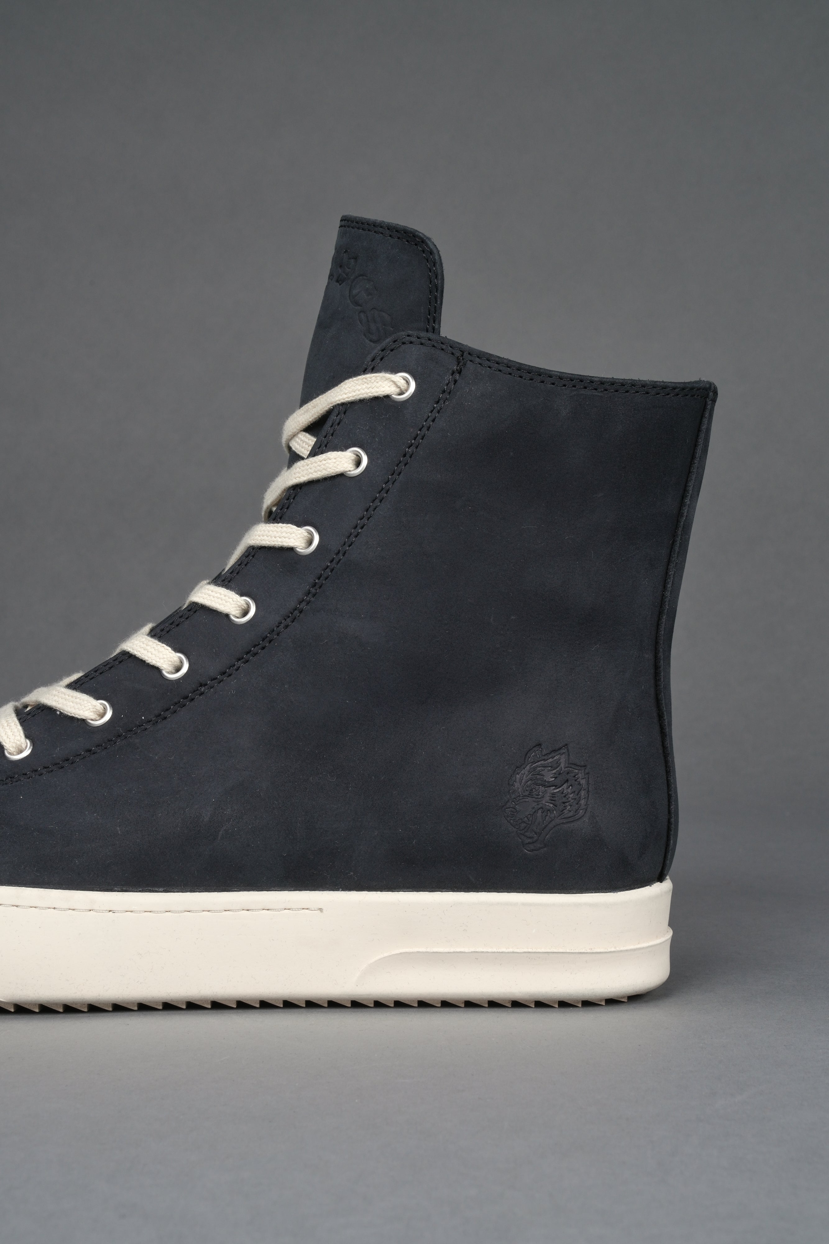Venice High Top Shoe in Black/Cream