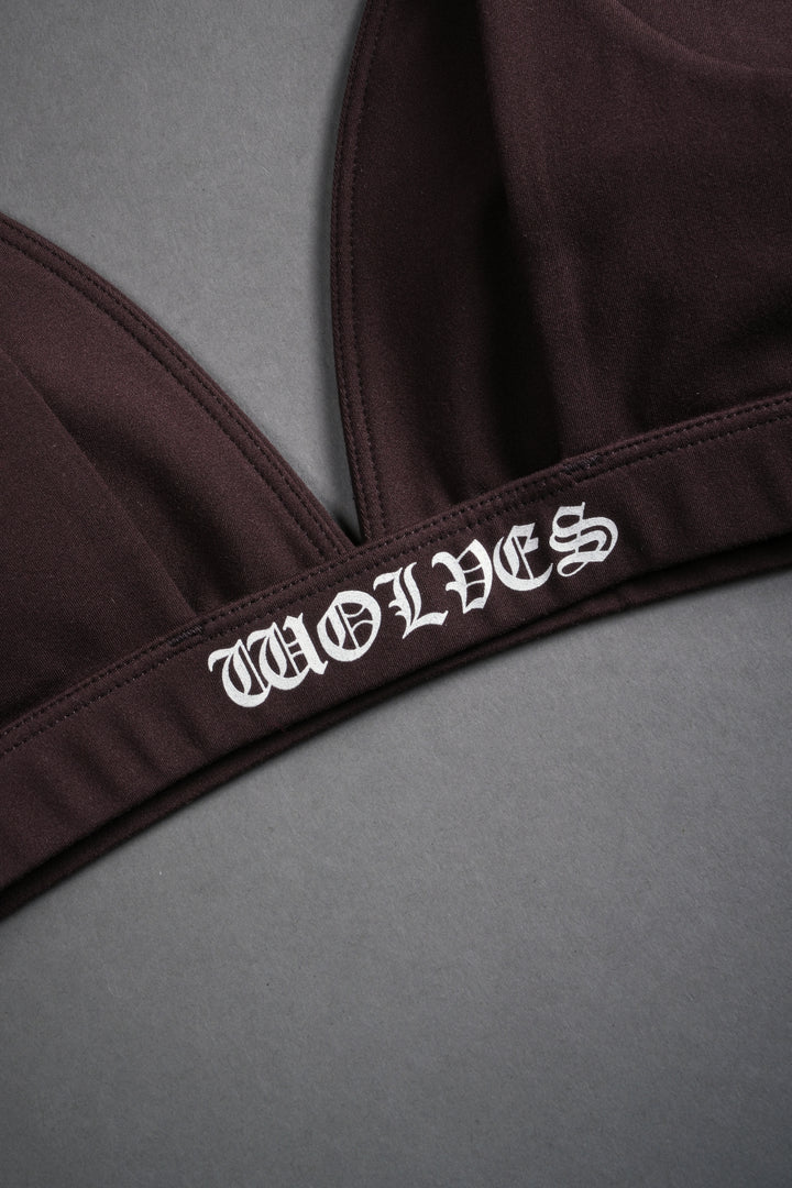 Chopper V Sports Bra in Darc Garnet