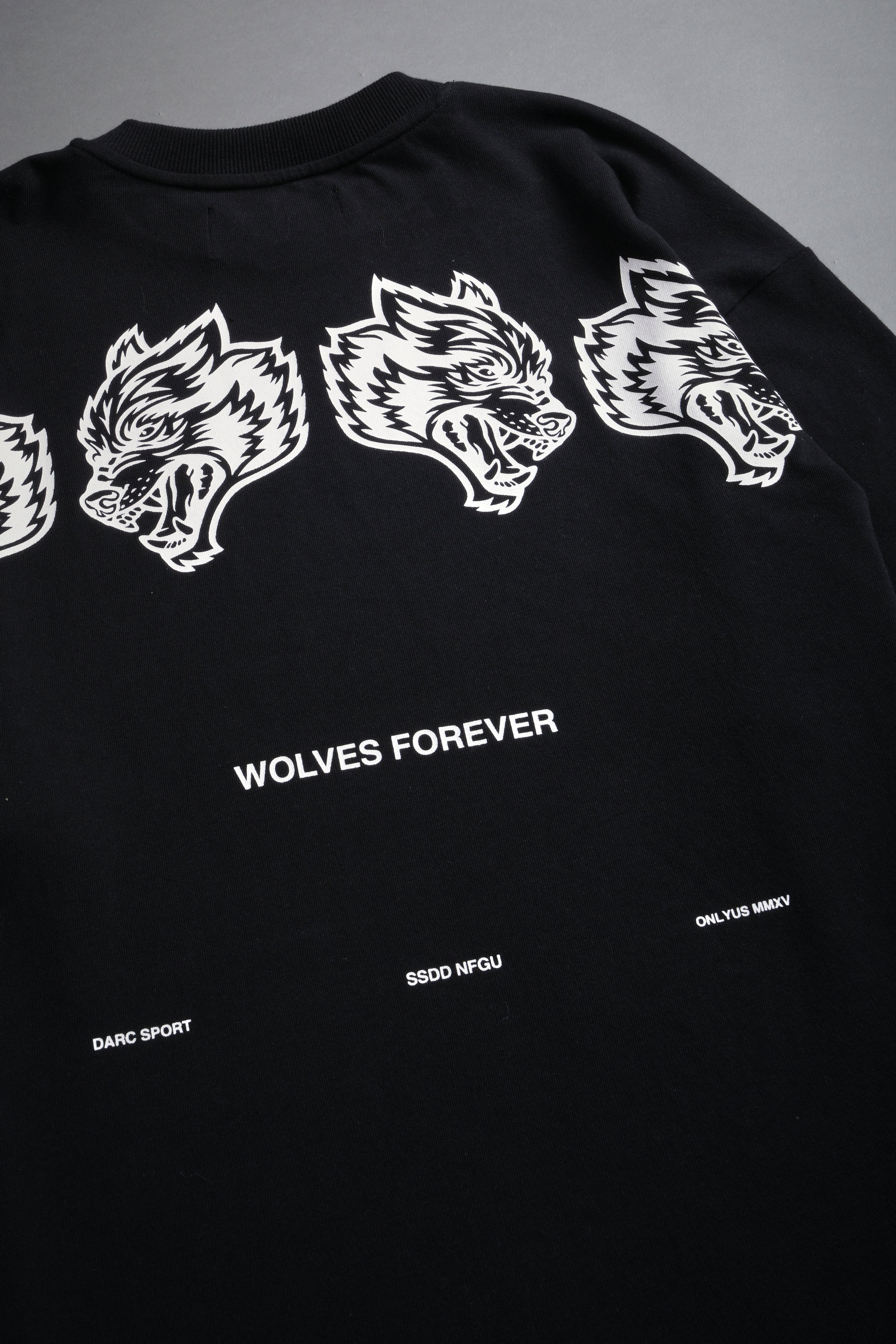 Wolves Have Your Back "Premium" Oversized Unisex Tee in Black