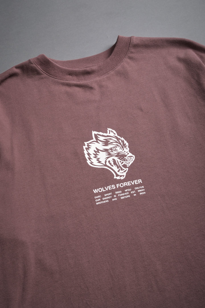 Wolves Have Your Back "Premium" Oversized Unisex Tee in Mauve