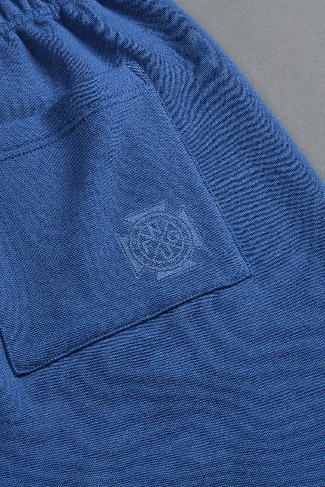 Homage To La Raw Hem Oversized Post Lounge Sweat Shorts in La Blue