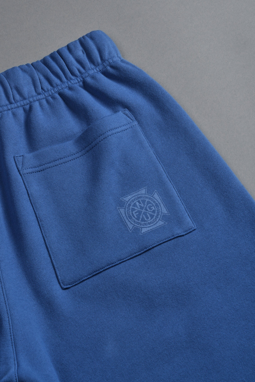 Homage To La Raw Hem Oversized Post Lounge Sweat Shorts in La Blue