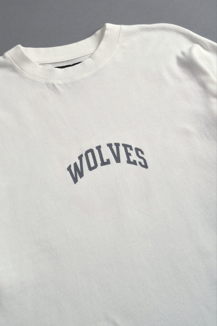 La Ca Frvr Premium Oversized Tee in Cream