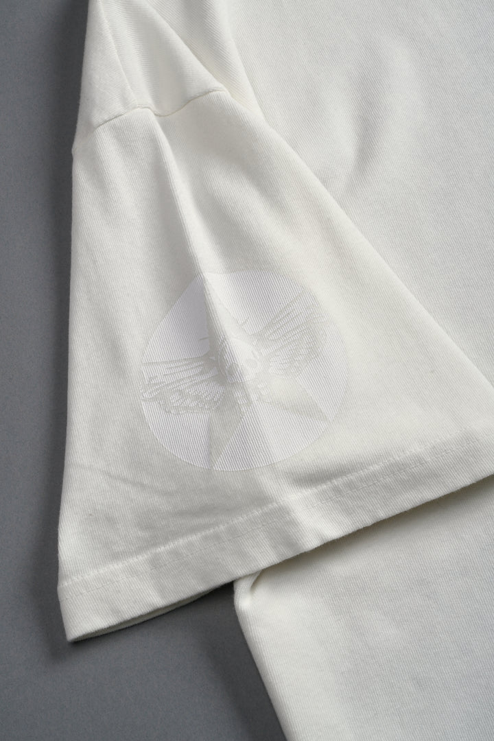 La Ca Frvr Premium Oversized Tee in Cream