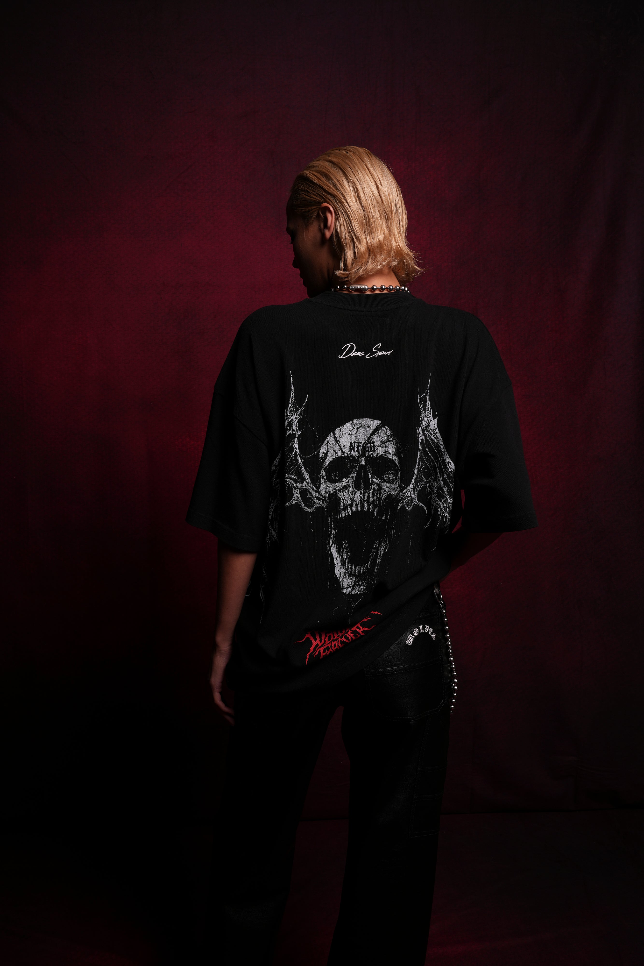 Darc Wings "Side By Side" Oversized Tee in Black
