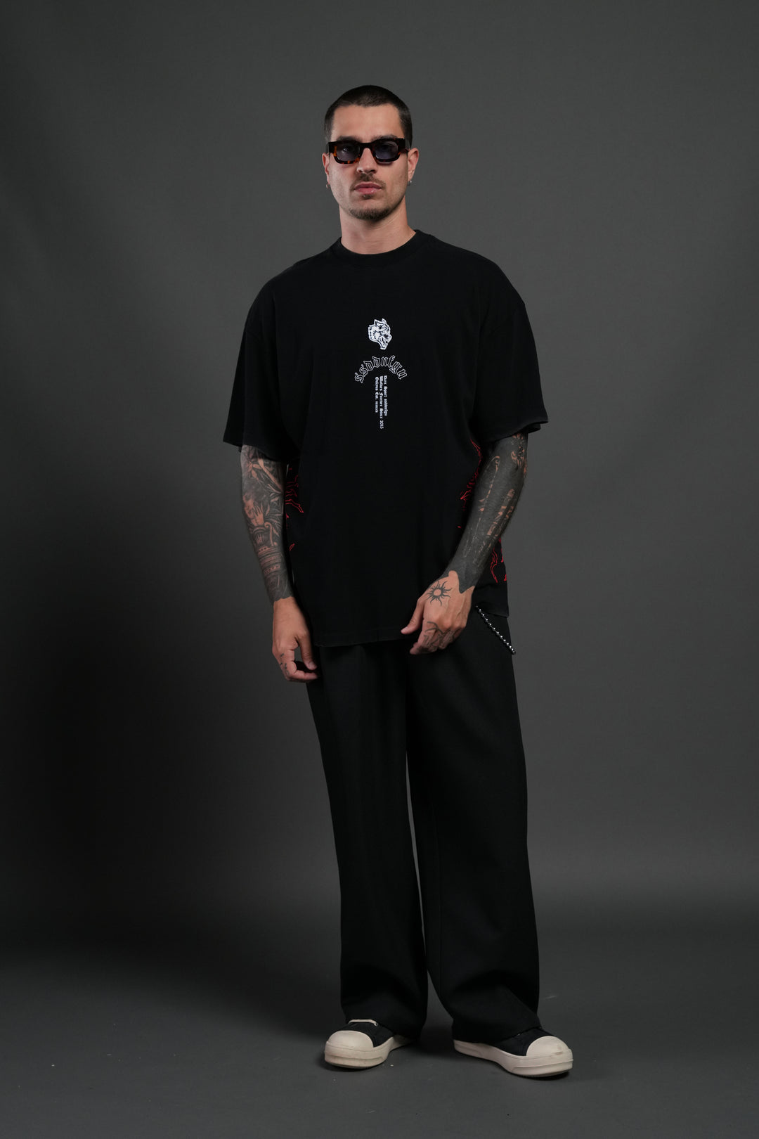 Reaper Tour Premium Oversized Tee in Black