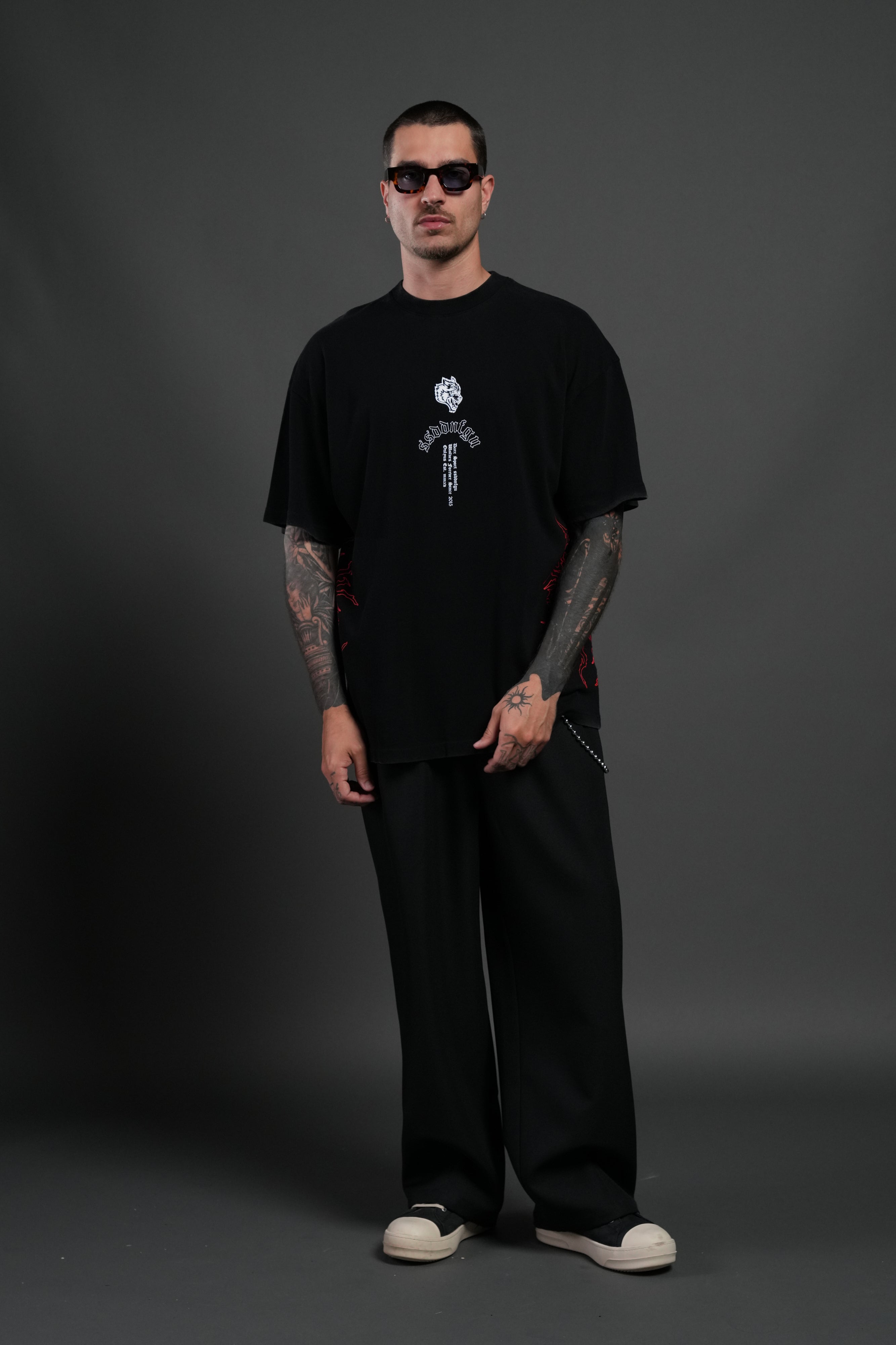 Reaper Tour Premium Oversized Tee in Black