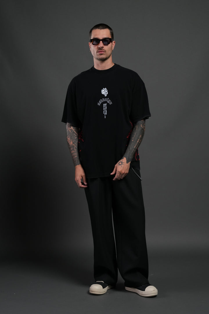 Reaper Tour Premium Oversized Tee in Black