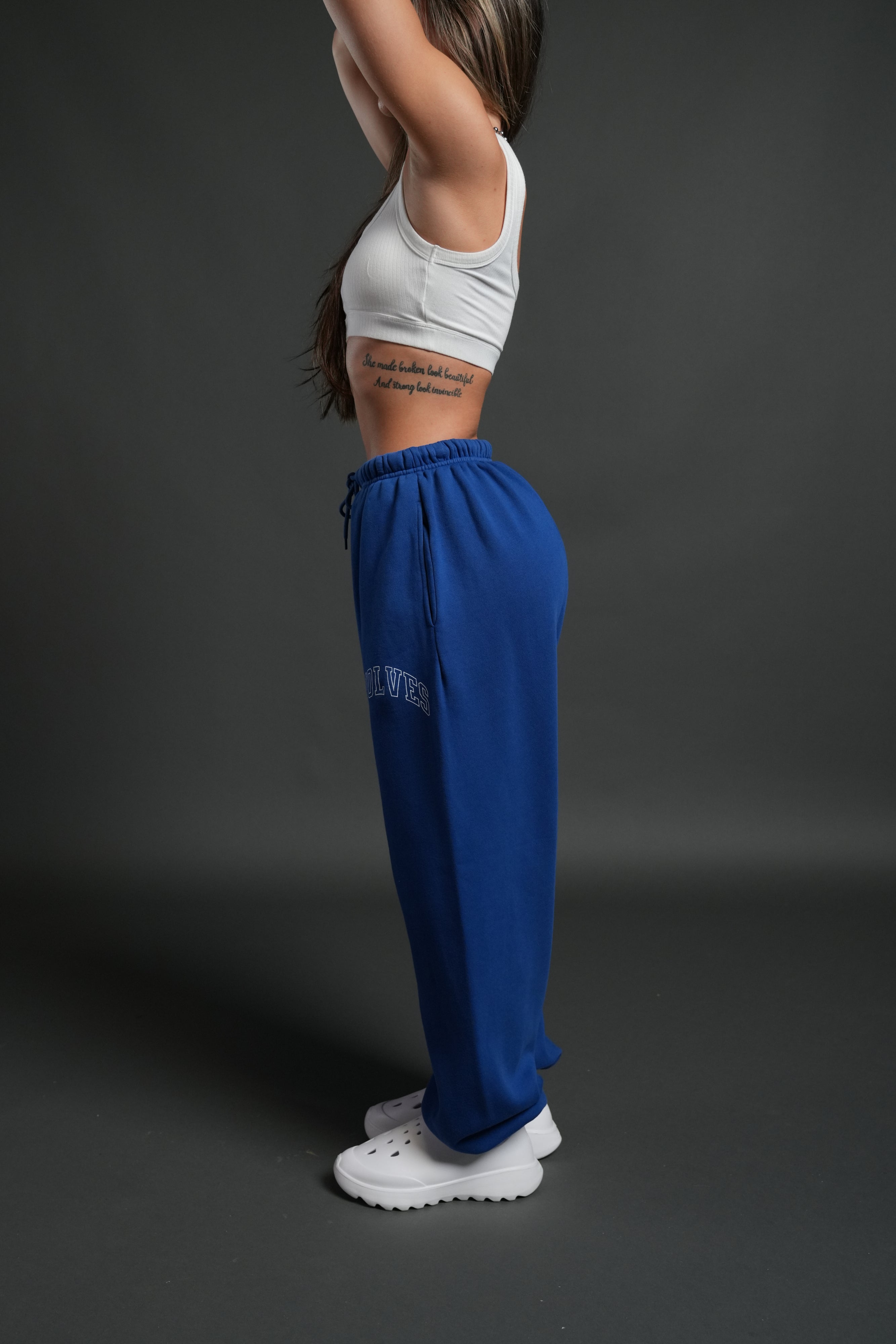 Wolf Loyalty Lightweight Lounger Sweat Pants in Cobalt Blue