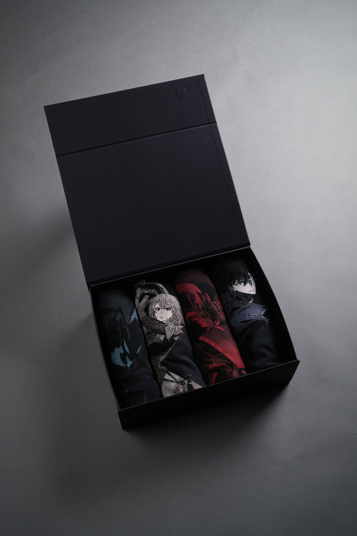 Solo Leveling "Side-By-Side" Tee Box Set in Black