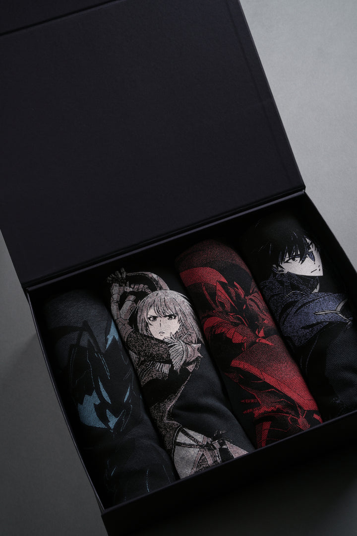 Solo Leveling "Side-By-Side" Tee Box Set in Black