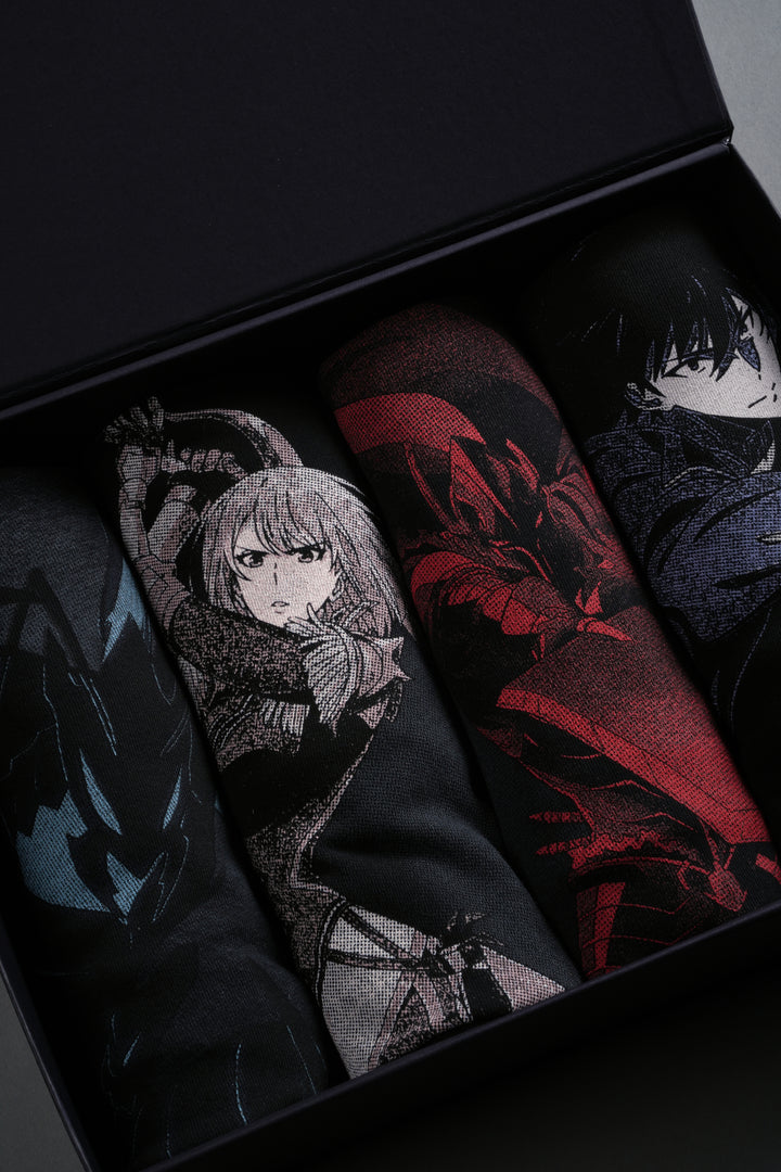 Solo Leveling "Side-By-Side" Tee Box Set in Black