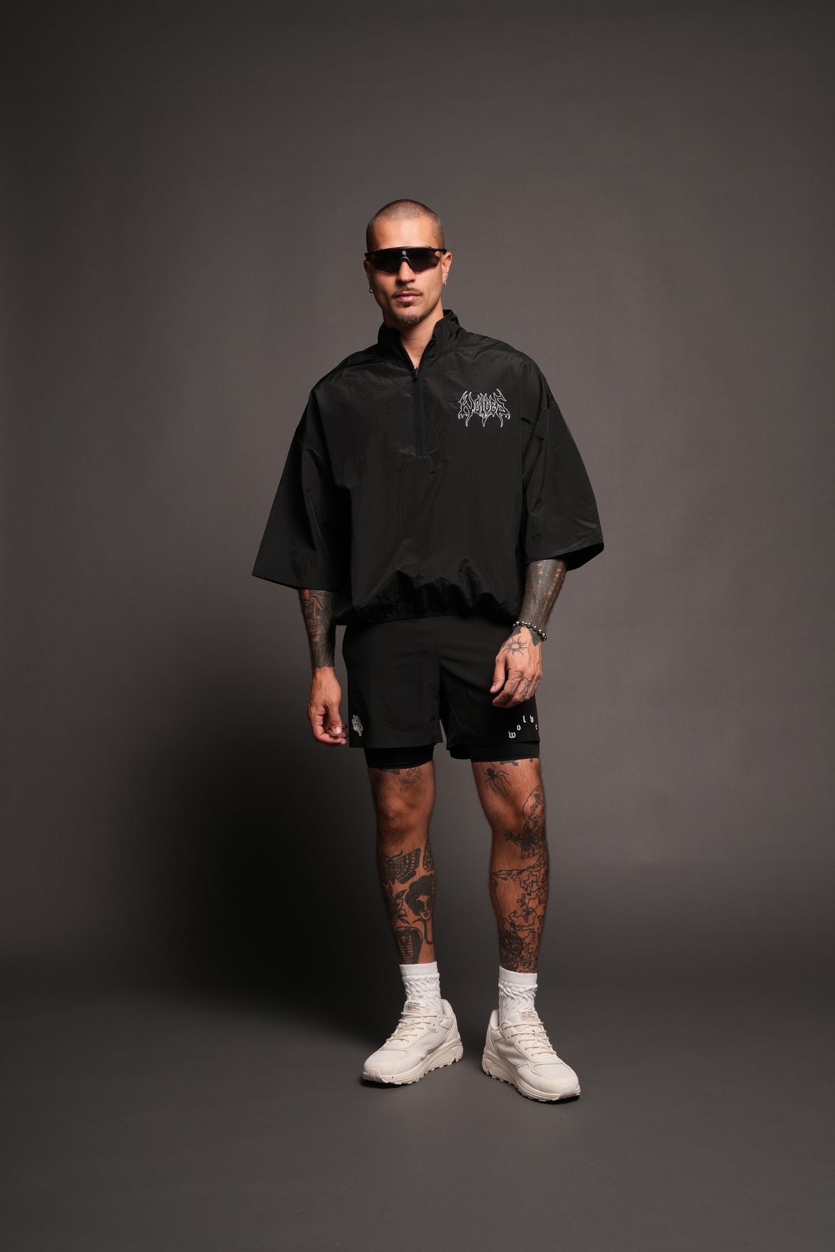 Hesh Forever V2 Mcguire Nylon Pullover In Black