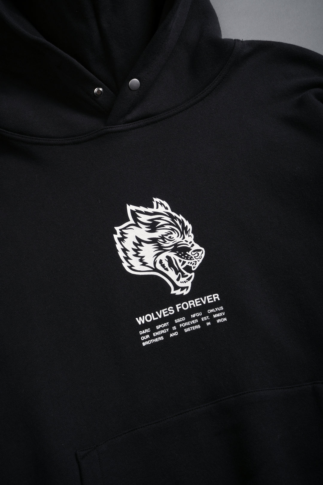 Wolves Have Your Back Unisex "Pierce" Hoodie in Black