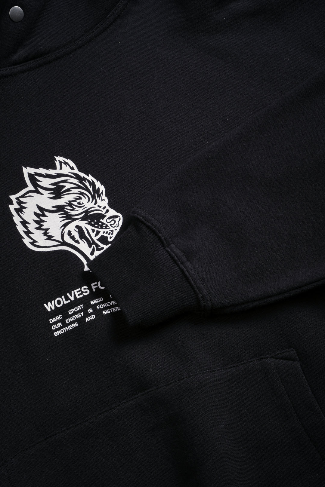 Wolves Have Your Back Unisex "Pierce" Hoodie in Black