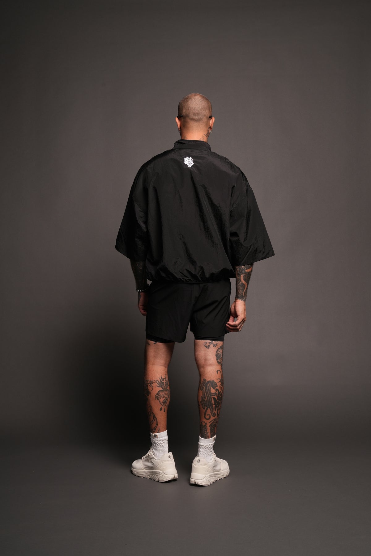 Hesh Forever V2 Mcguire Nylon Pullover In Black