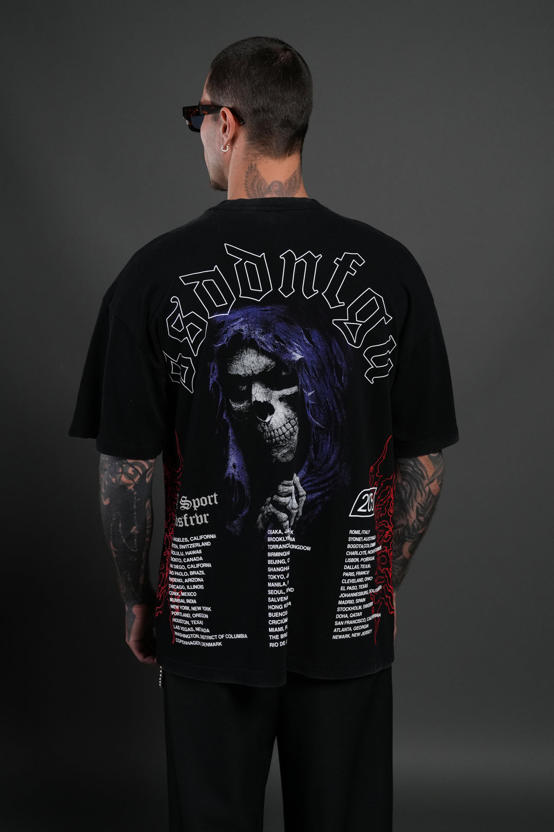 Reaper Tour Premium Oversized Tee in Black