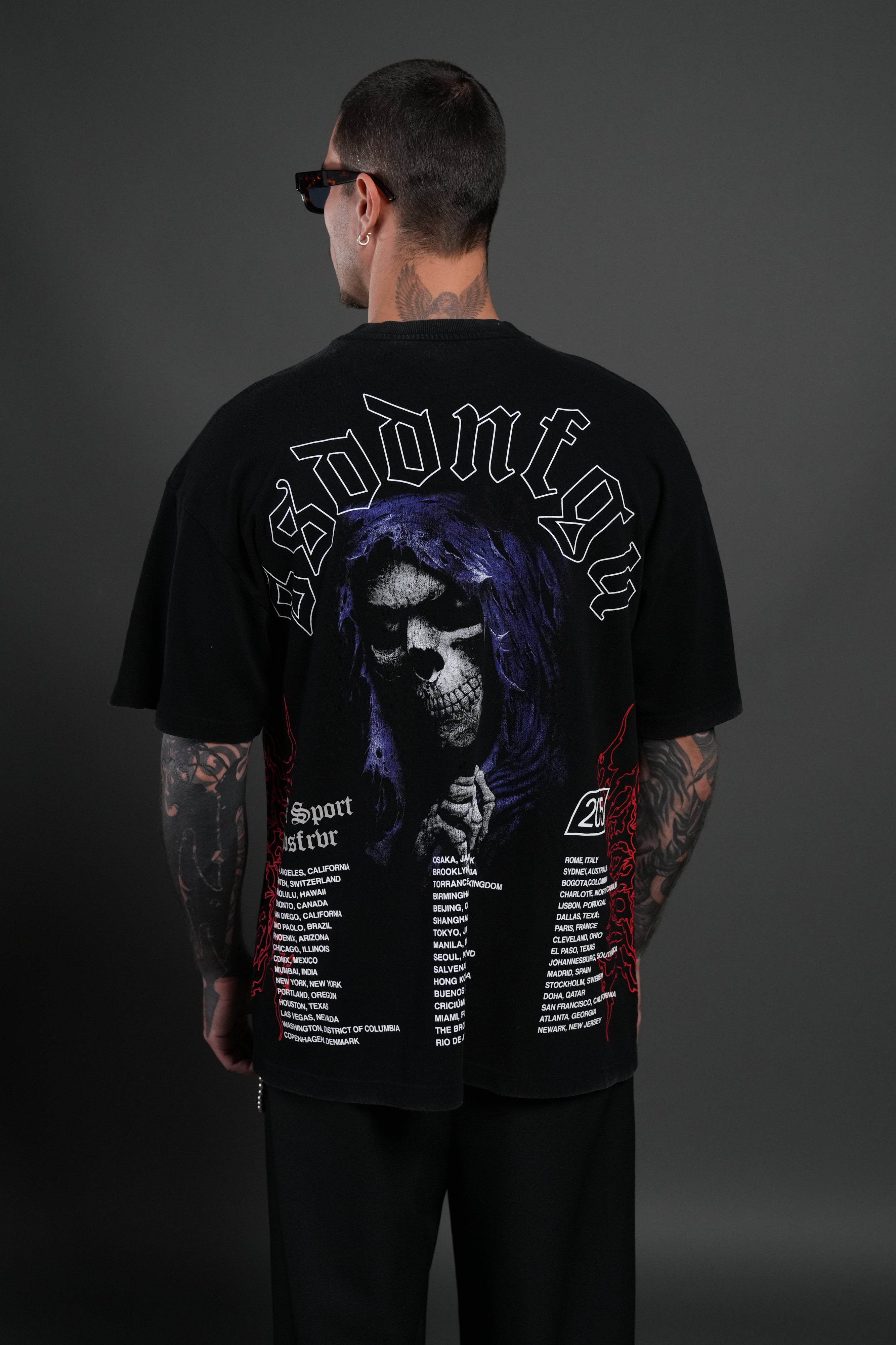 Reaper Tour Premium Oversized Tee in Black