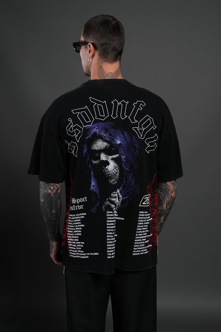 Reaper Tour Premium Oversized Tee in Black