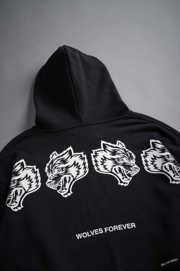 Wolves Have Your Back Unisex "Pierce" Hoodie in Black