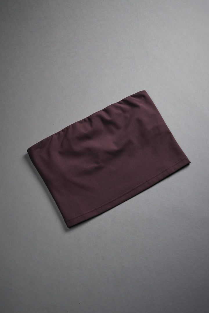 Single Wolf "Nova" Longline Bandeau Top in Darc Garnet