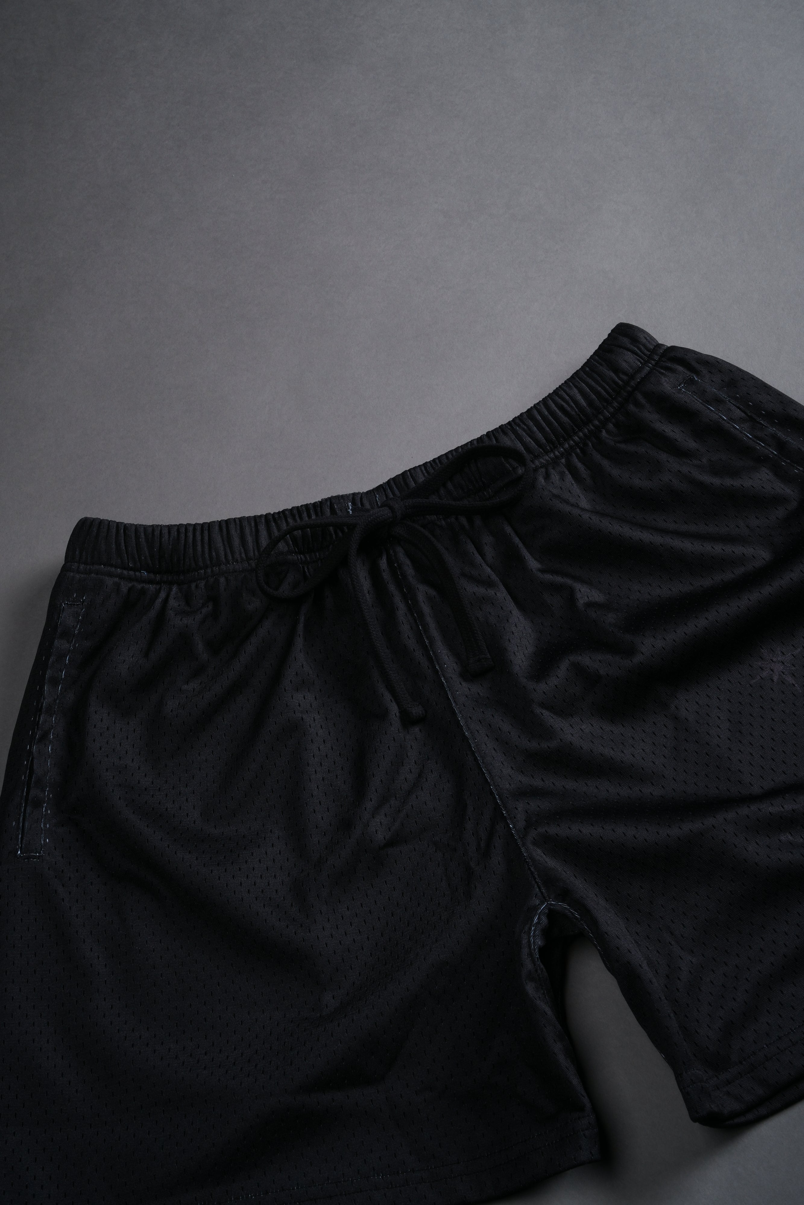 Sacred Flash Mesh Shorts in Black
