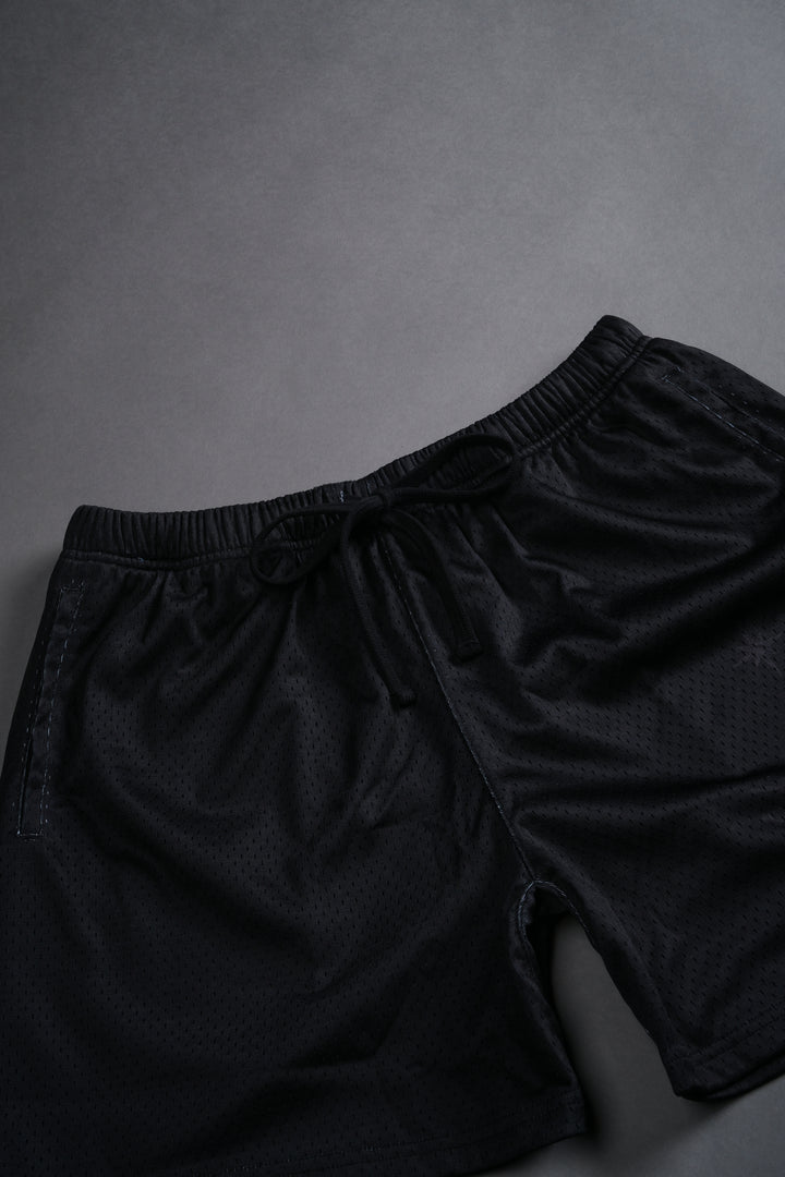 Sacred Flash Mesh Shorts in Black