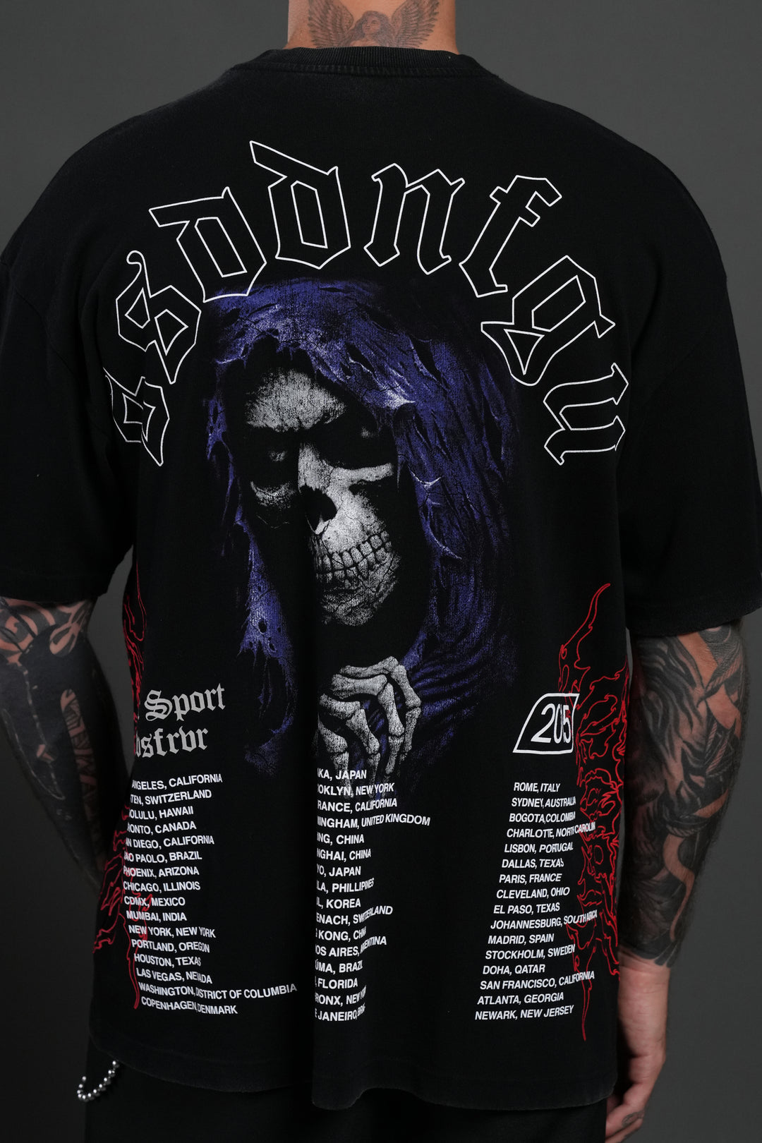 Reaper Tour Premium Oversized Tee in Black