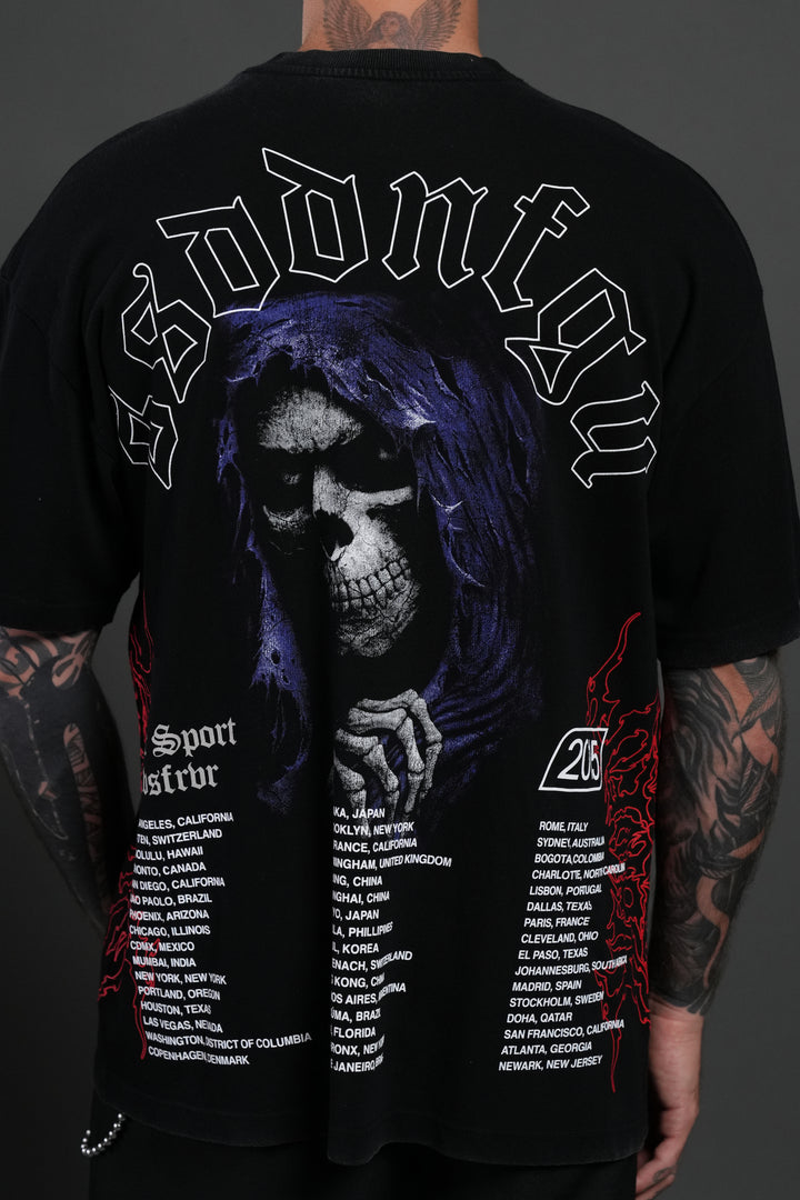 Reaper Tour Premium Oversized Tee in Black