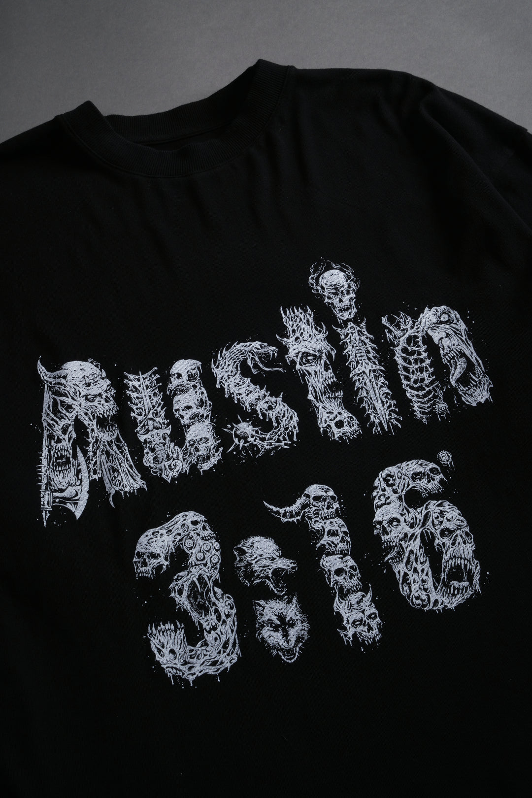 Stone Cold Riddick Premium Oversized Tee in Black