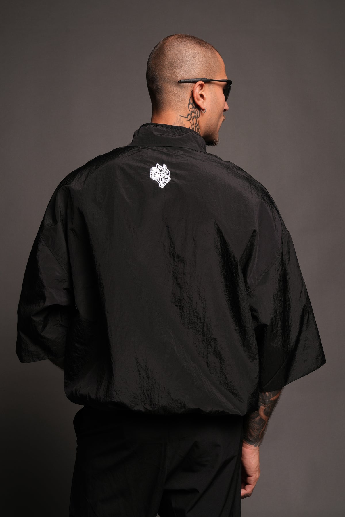 Hesh Forever V2 Mcguire Nylon Pullover In Black
