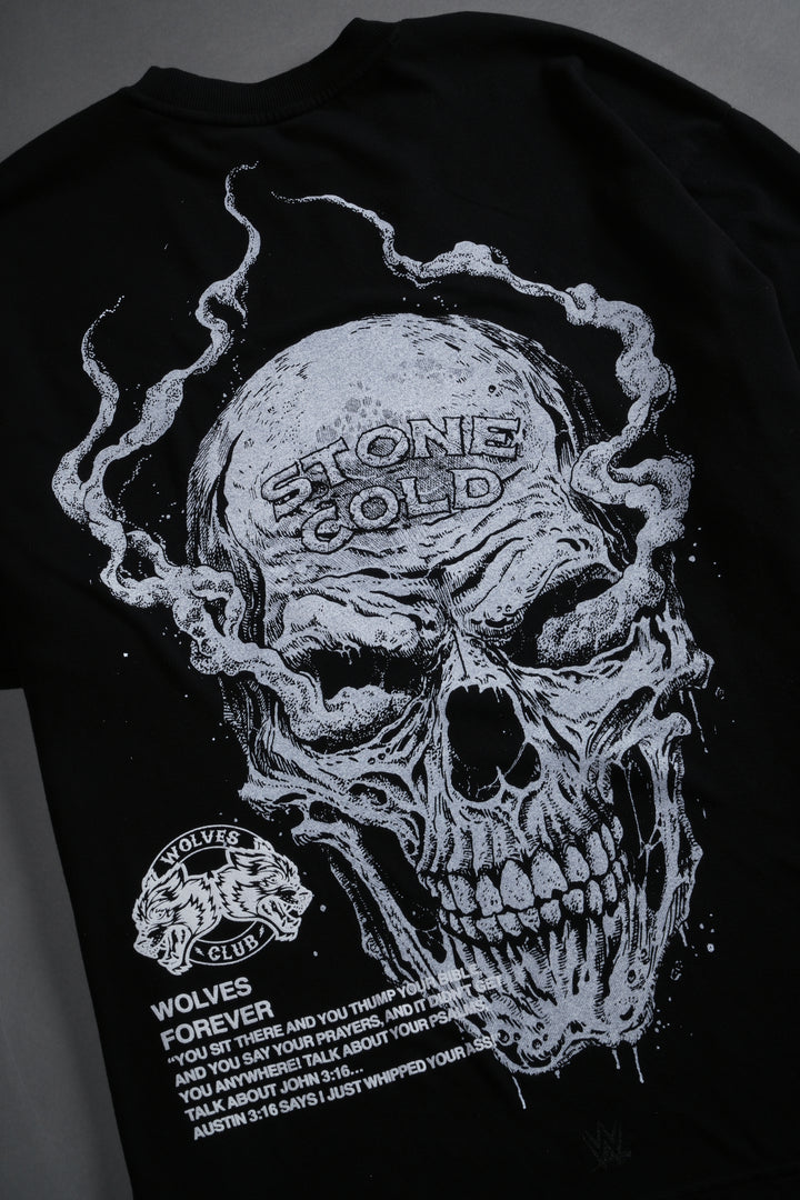 Stone Cold Riddick Premium Oversized Tee in Black
