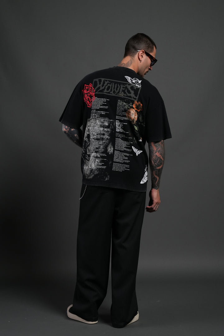 Wolves Valor Premium Oversized Tee in Black