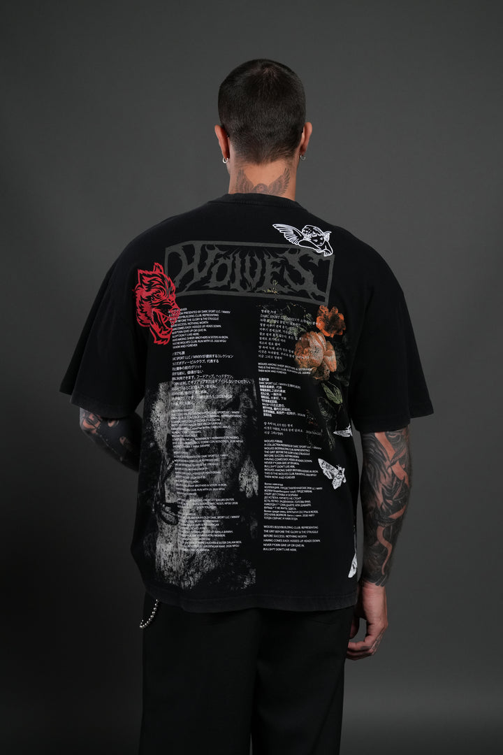 Wolves Valor Premium Oversized Tee in Black