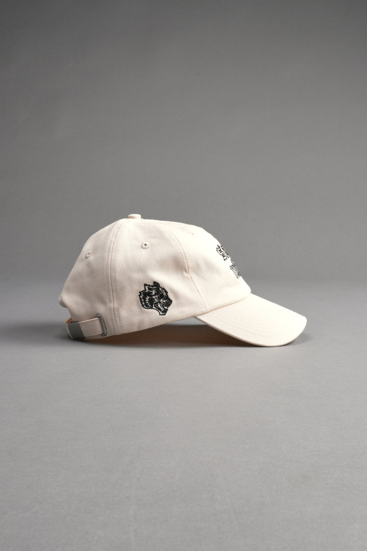 SSDDNFGU Wolf Dad Hat V2 in Cream