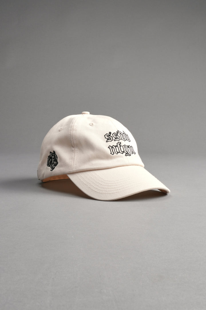 SSDDNFGU Wolf Dad Hat V2 in Cream
