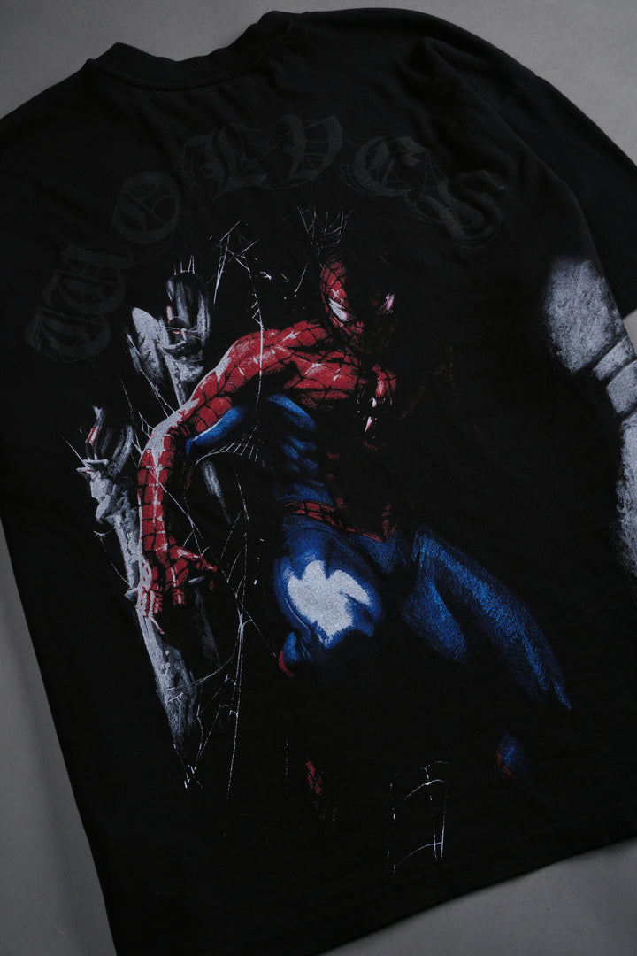 Webs and Shadows Premium Oversized Tee in Black
