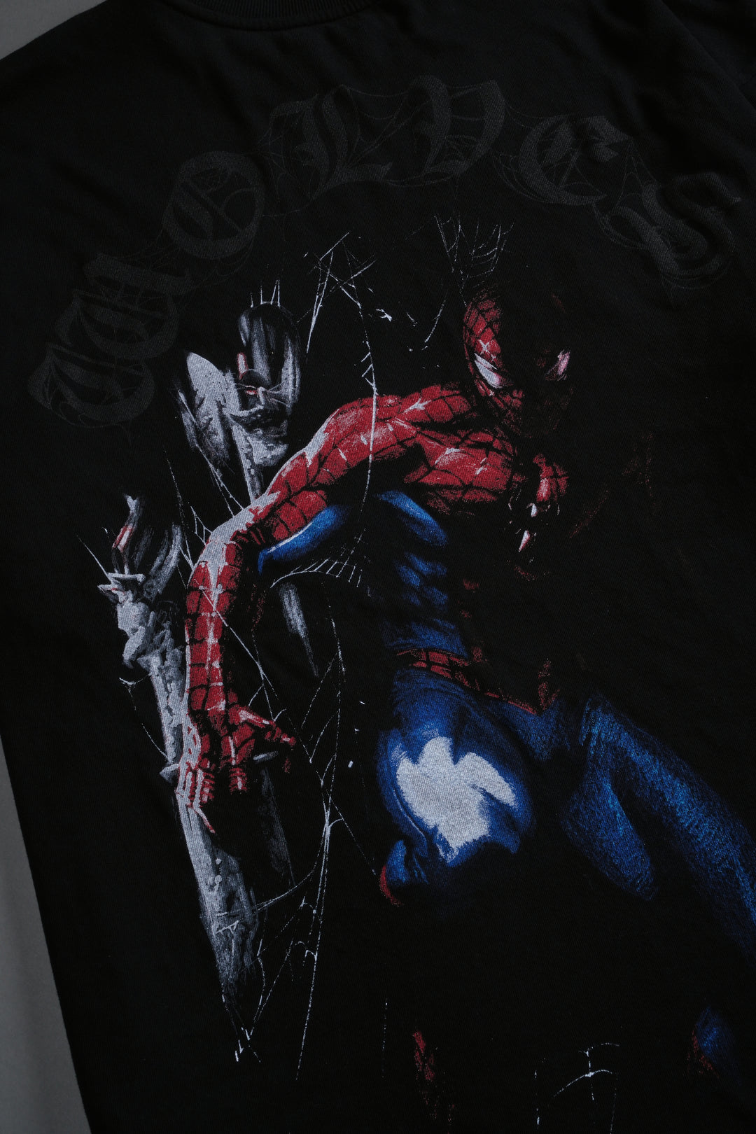 Webs and Shadows Premium Oversized Tee in Black