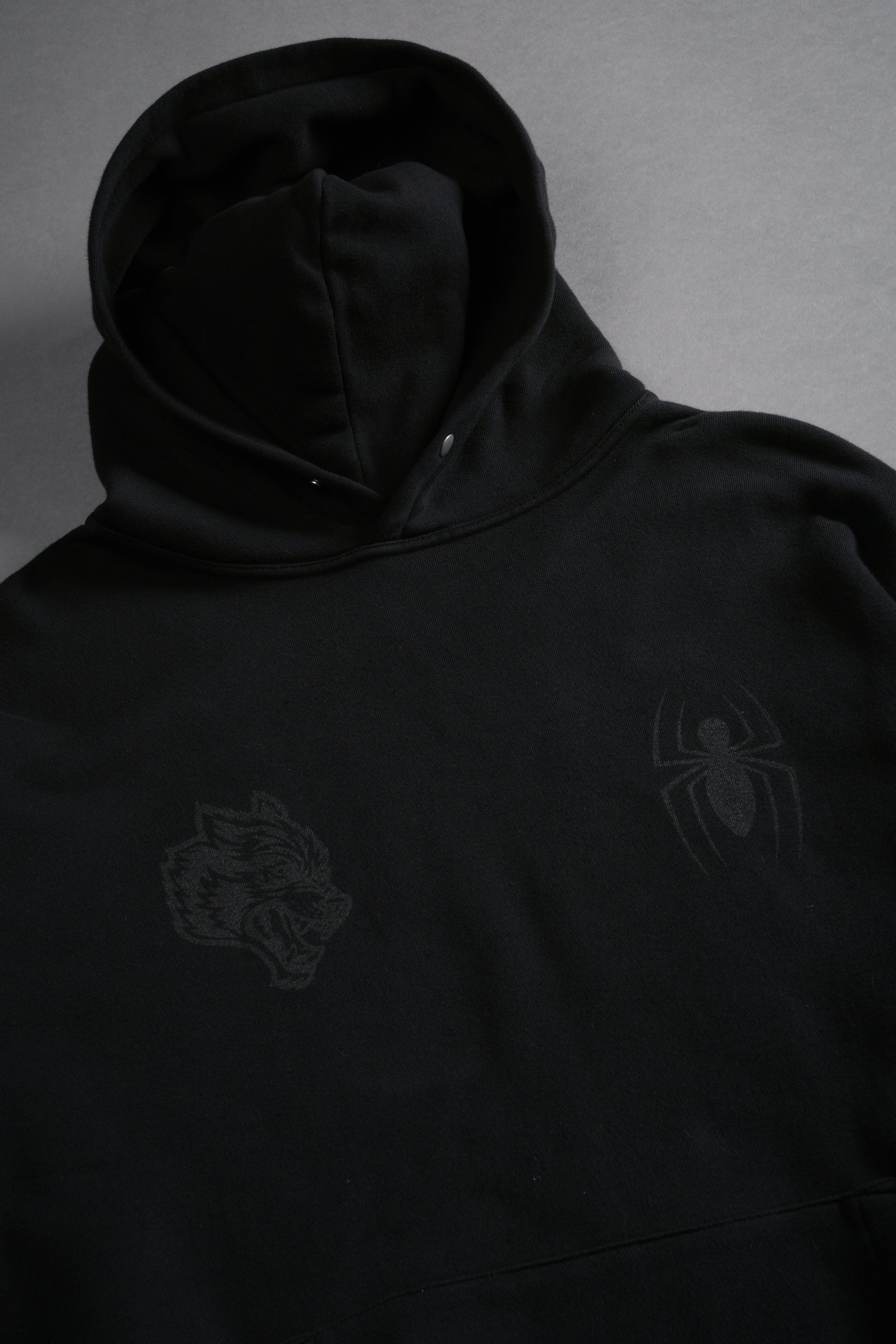 Webs and Shadows "Pierce" Hoodie in Black