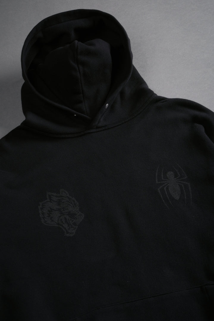 Webs and Shadows "Pierce" Hoodie in Black
