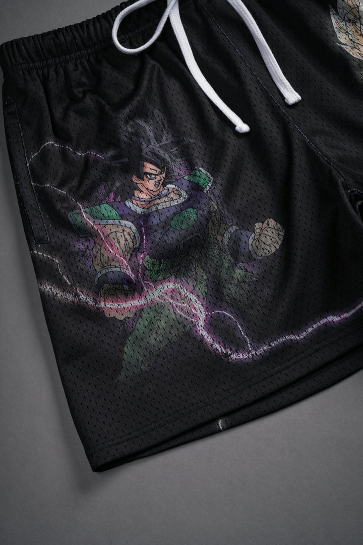Broly VS Gogeta Mesh Shorts in Black