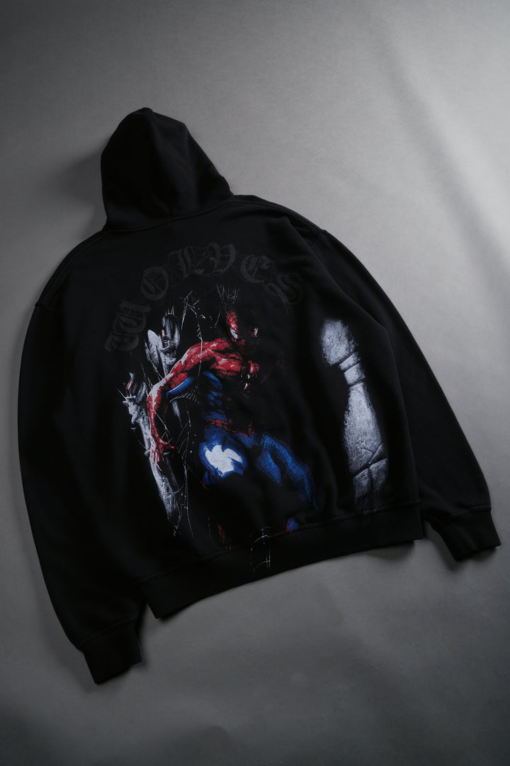 Webs and Shadows "Pierce" Hoodie in Black