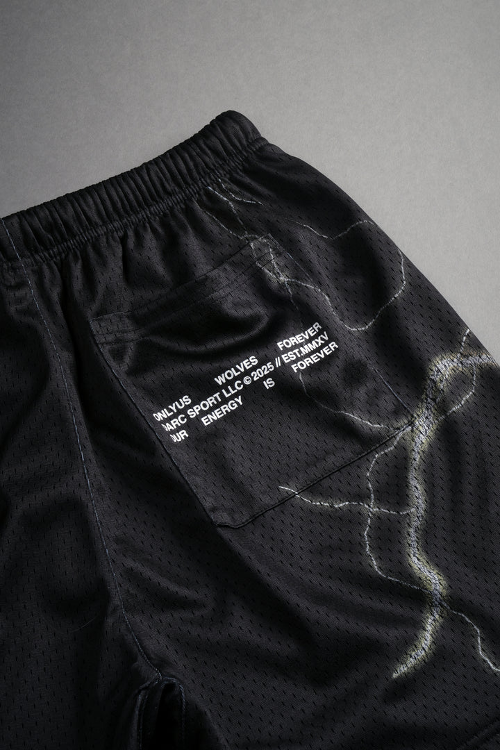 Broly VS Gogeta Mesh Shorts in Black