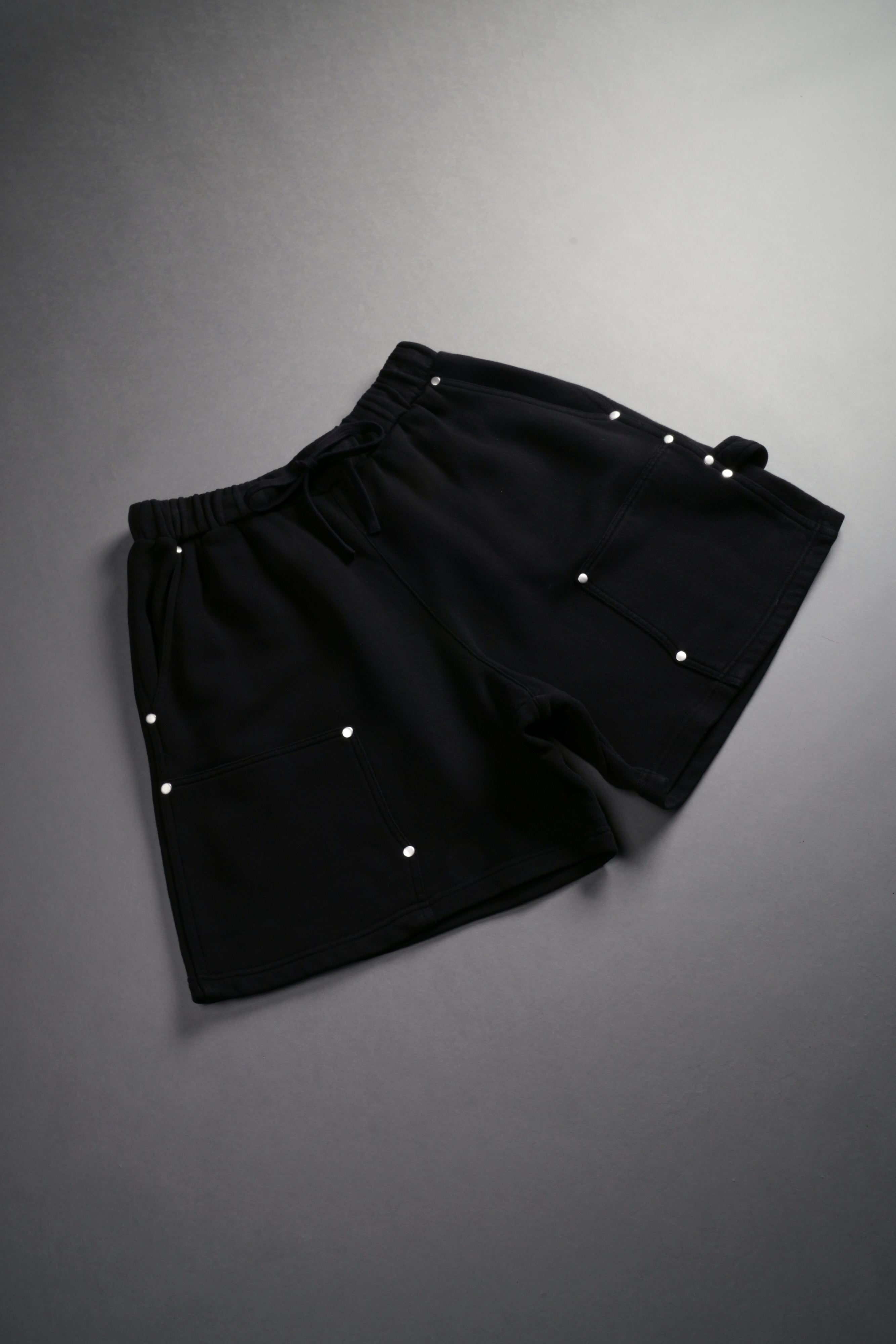 NFGU Forever Rivet Fleece Shorts in Black